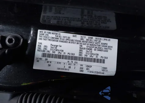 2014 Ford Focus Se from USA, damaged, VIN 1FADP3K29EL199770